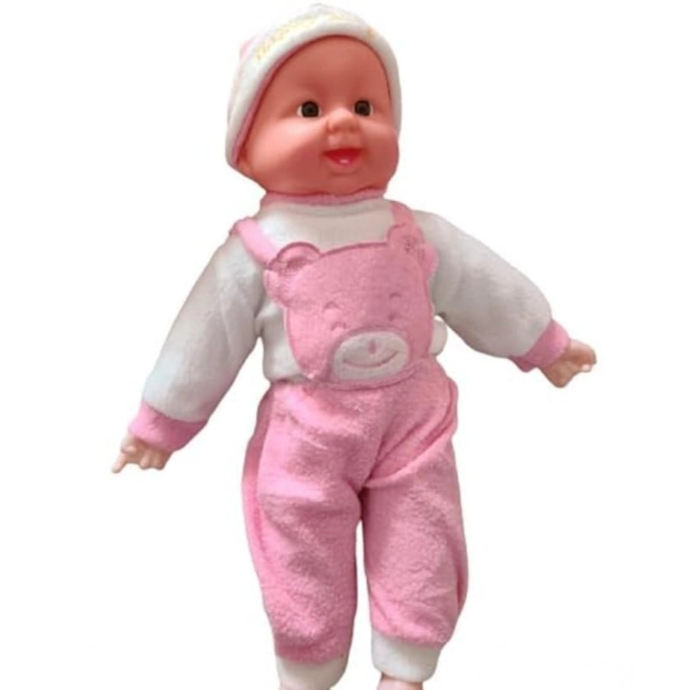 Plastic Happy Baby Laughing Musical Boy Doll With Touch Sensors - Sound Ideal Gift For Kids (Multicolor)
