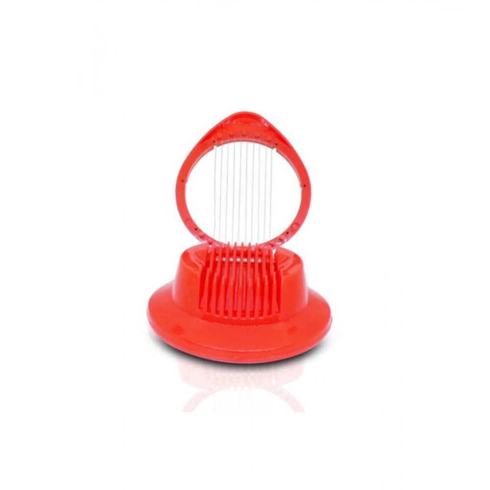Pack of 4 Plastic Egg Slicer – Stainless Steel Wire Egg Cutter for Even Slices (Assorted Color)