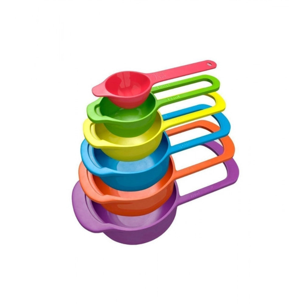 Pack of 4 Colorful Measuring Cup Spoon Set Stackable Kitchen Measuring Cups (Assorted Color)