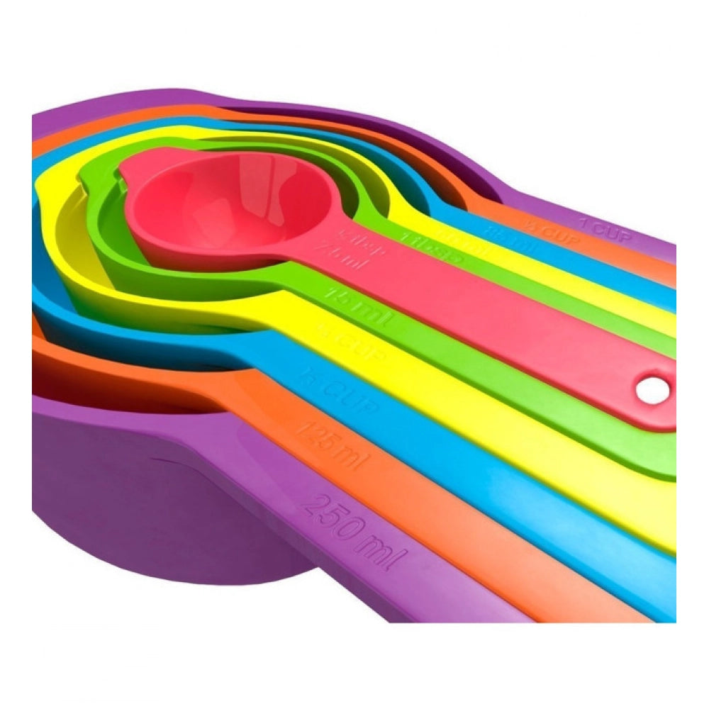 Pack of 4 Colorful Measuring Cup Spoon Set Stackable Kitchen Measuring Cups (Assorted Color)