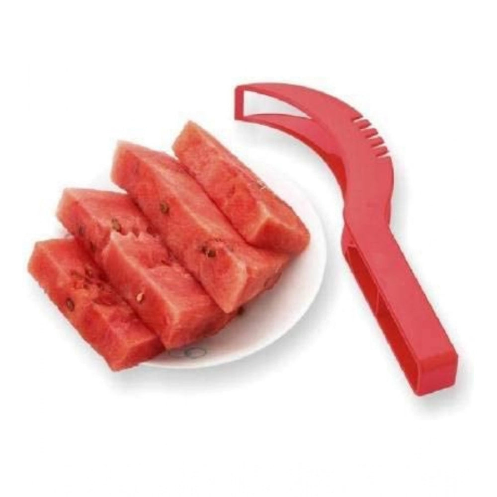Pack of 3 Plastic Handle Watermelon Cutter Knife (Assorted Color)