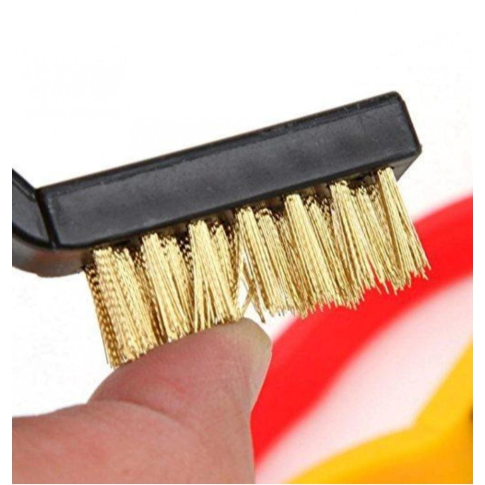 Pack of 3 Small Wire Brush Set for Cleaning And Rust Removal (Assorted Color)