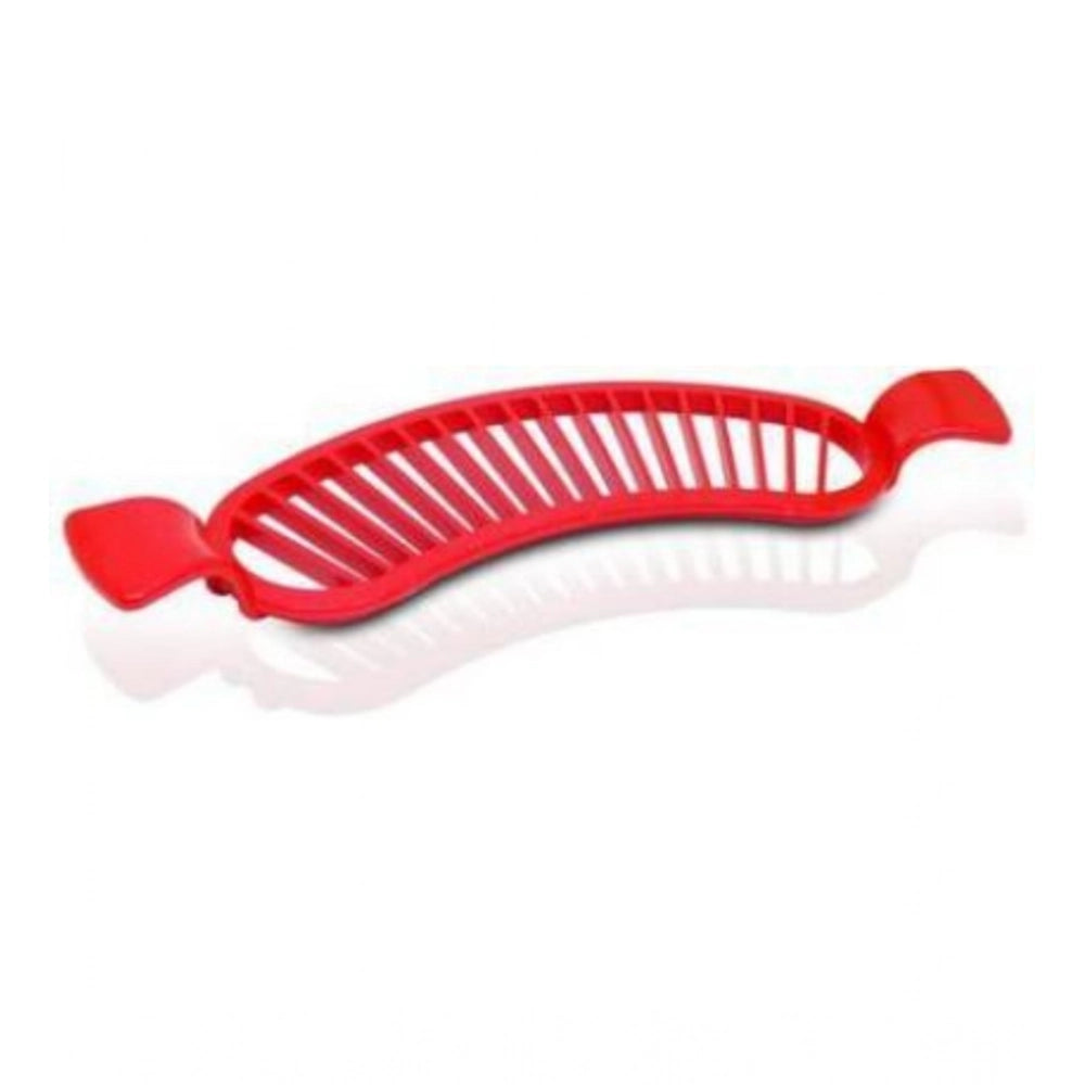 Pack of 8 Banana Slicer Cutter And Chopper – Plastic Fruit Slicers for Salads (Assorted Color)