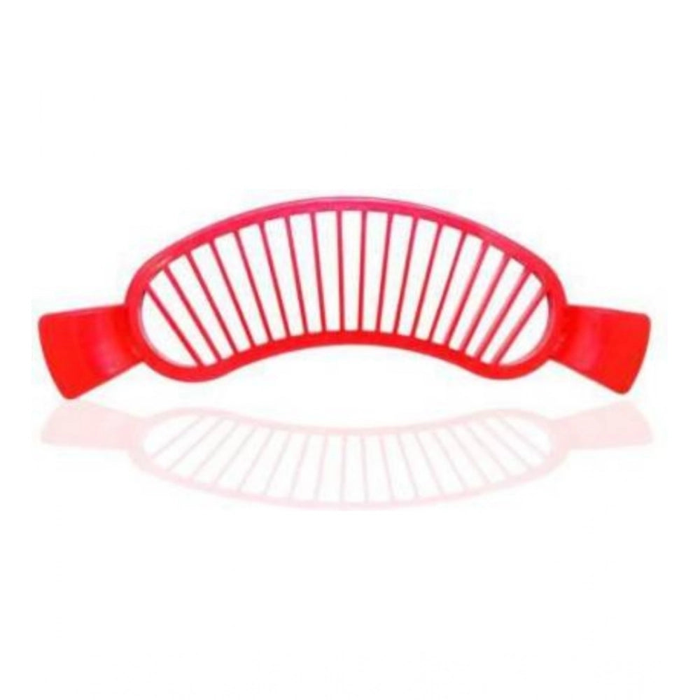 Pack of 8 Banana Slicer Cutter And Chopper – Plastic Fruit Slicers for Salads (Assorted Color)