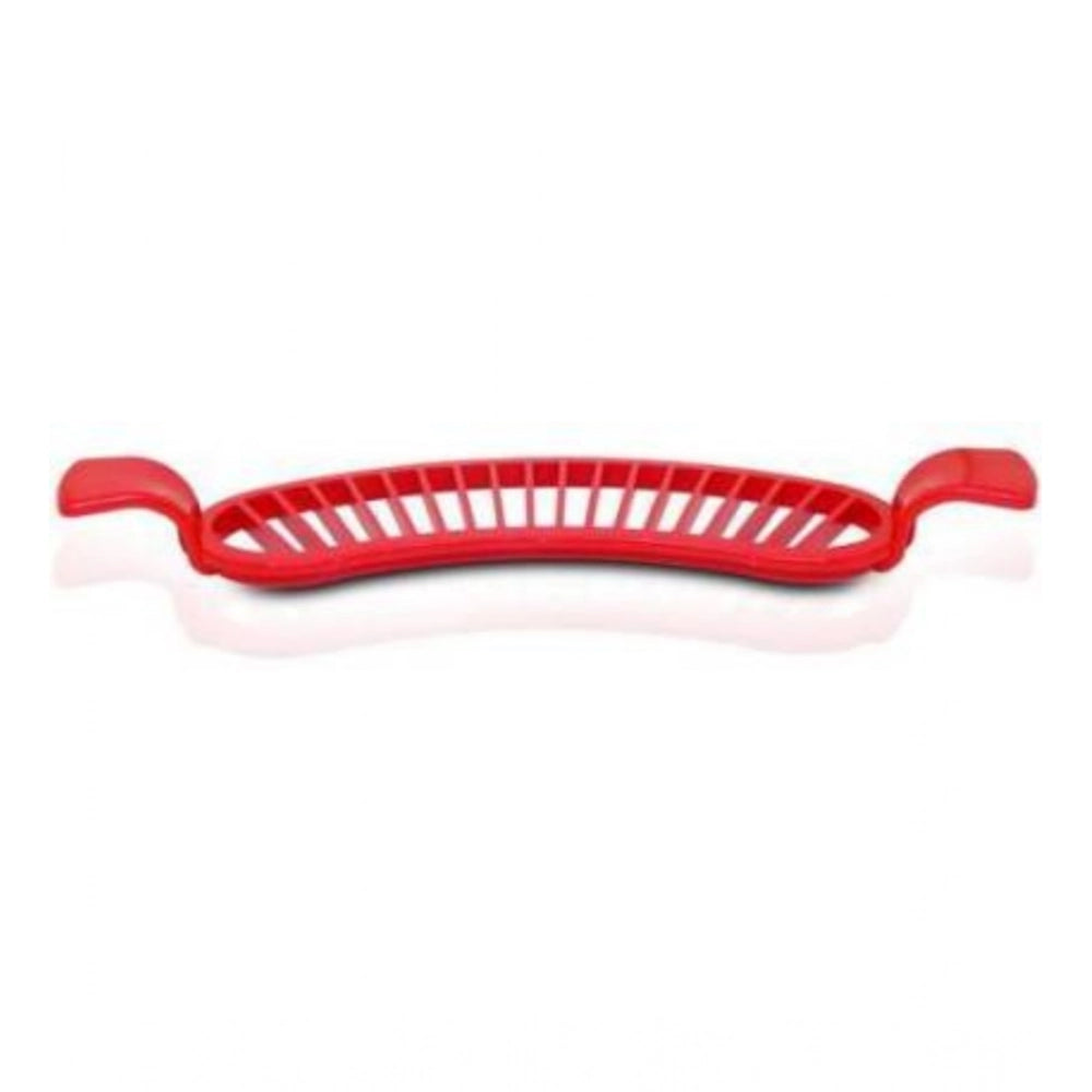 Pack of 8 Banana Slicer Cutter And Chopper – Plastic Fruit Slicers for Salads (Assorted Color)