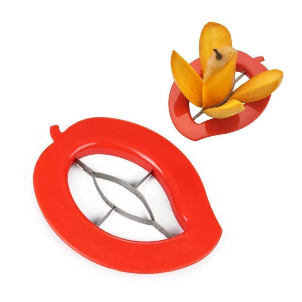 Pack of 5 Mango Cutter And Slicer Tool – with Stainless Steel Blades (Assorted Color)