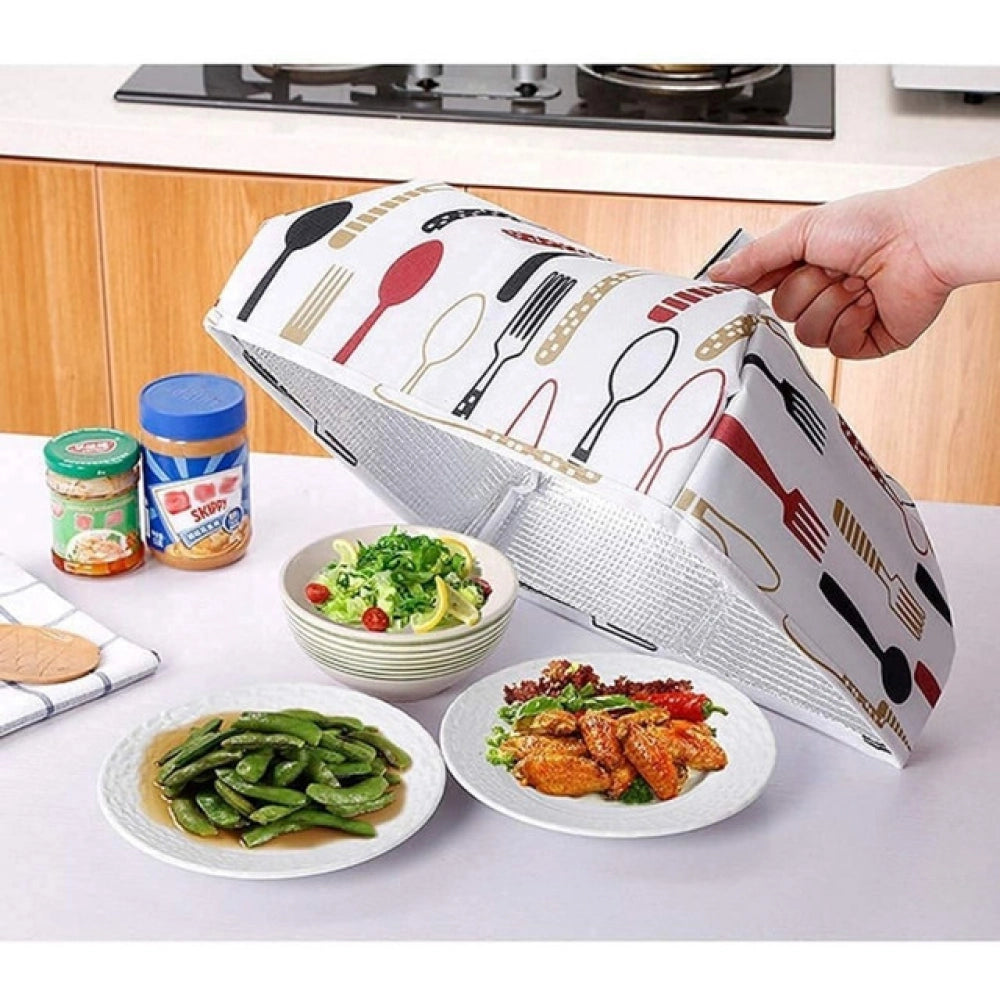 Pack of 4 Food Dish Cover – Reusable Mesh Lid for Protecting Food from Dust And Insects (Assorted Color)