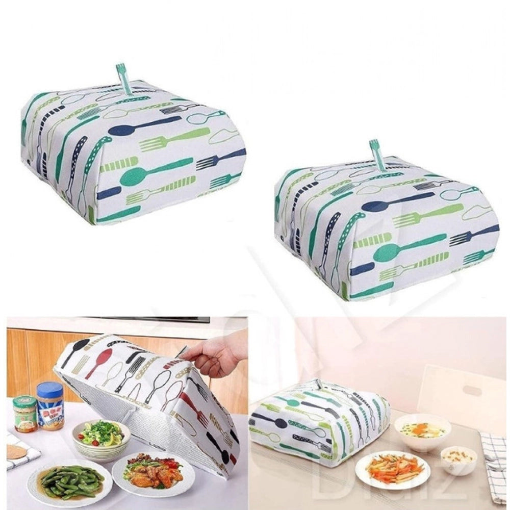 Pack of 4 Food Dish Cover – Reusable Mesh Lid for Protecting Food from Dust And Insects (Assorted Color)