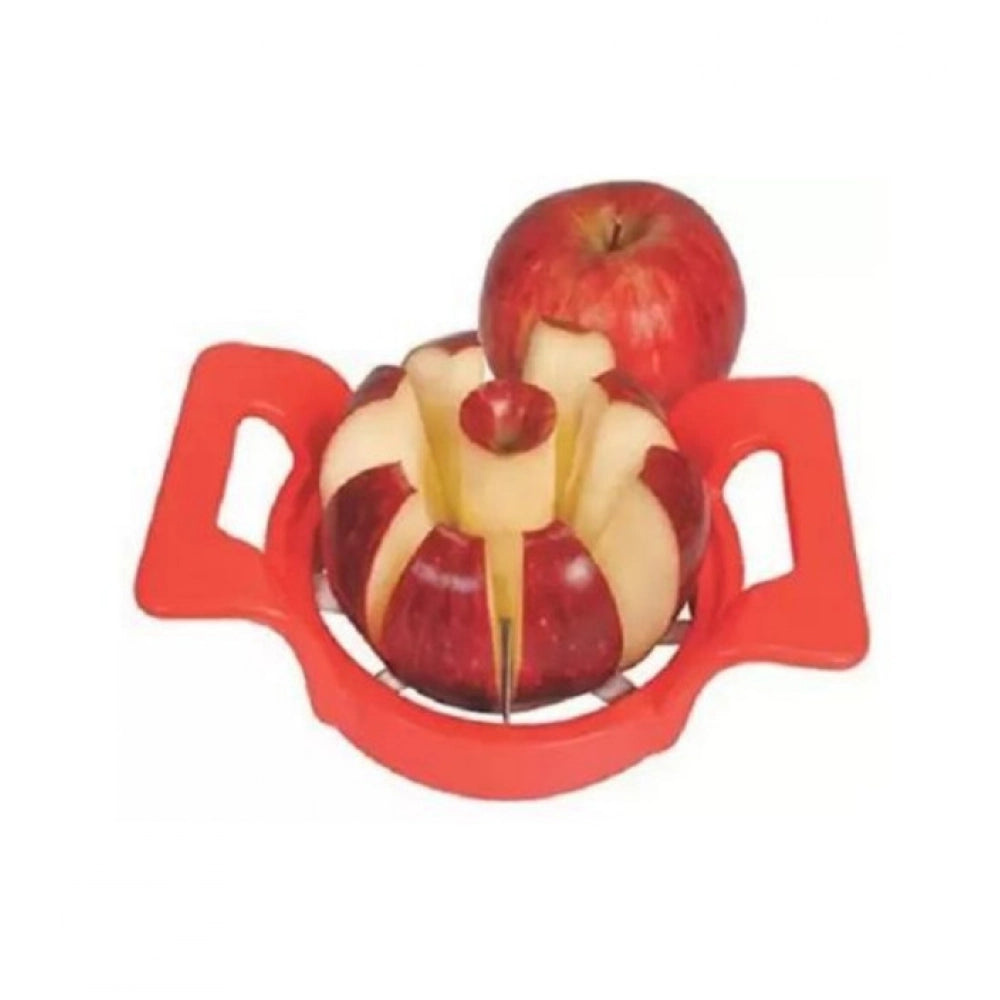 Pack of 3 Apple Cutter – Stainless Steel Fruit Slicer And Corer for Quick Cutting (Assorted Color)