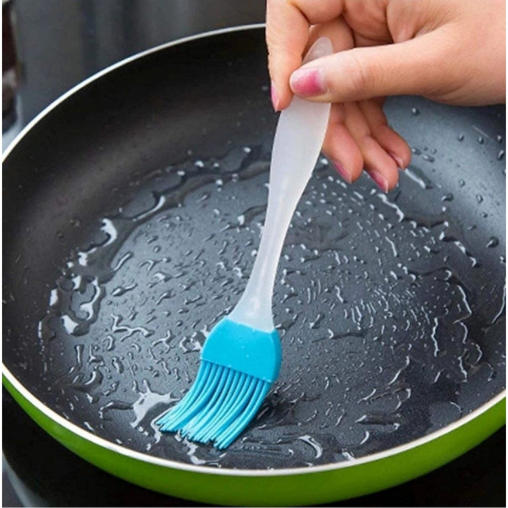 Pack of 5 Silicone Spatula with Brush – Heat Resistant Cooking And Baking (Assorted Color)