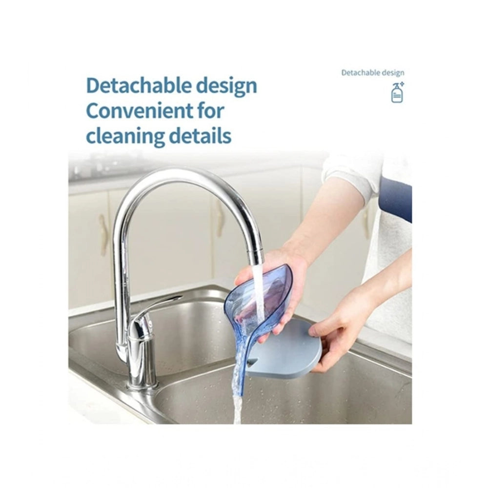 Pack of 2 Leaf-Shaped Soap Holder – Stylish Bathroom Soap Dish (Assorted Color)