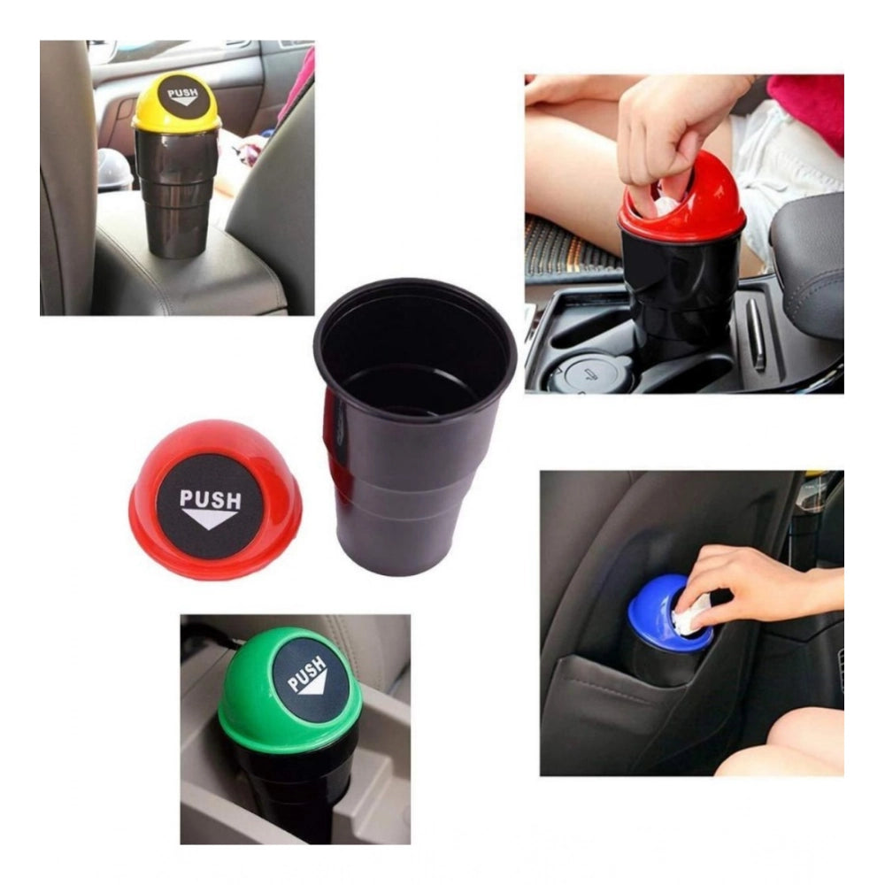 Pack of 4 Car Dustbin – Portable Vehicle Trash Bin for Interior Organization (Assorted Color)