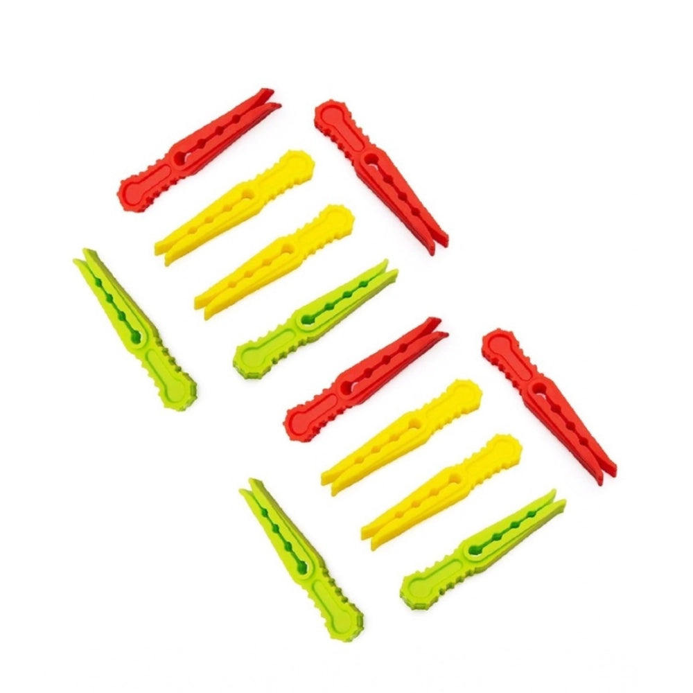 Pack of 4 Cloth Hanger Clips 36-Piece Set – Multi-Purpose Clothes Pegs (Assorted Color)