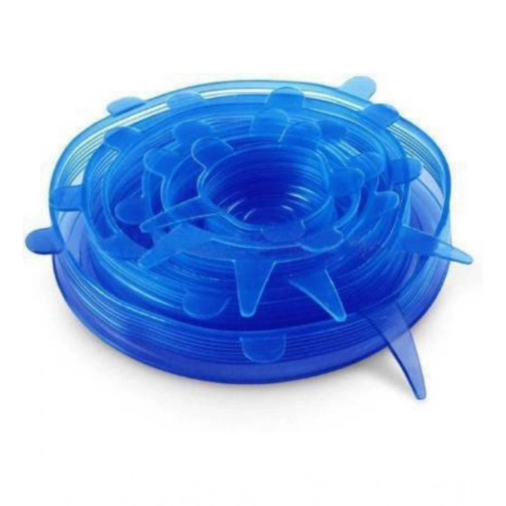 Pack of 2 Silicone Lids – Reusable Stretchable Covers for Bowls And Containers (Assorted Color)