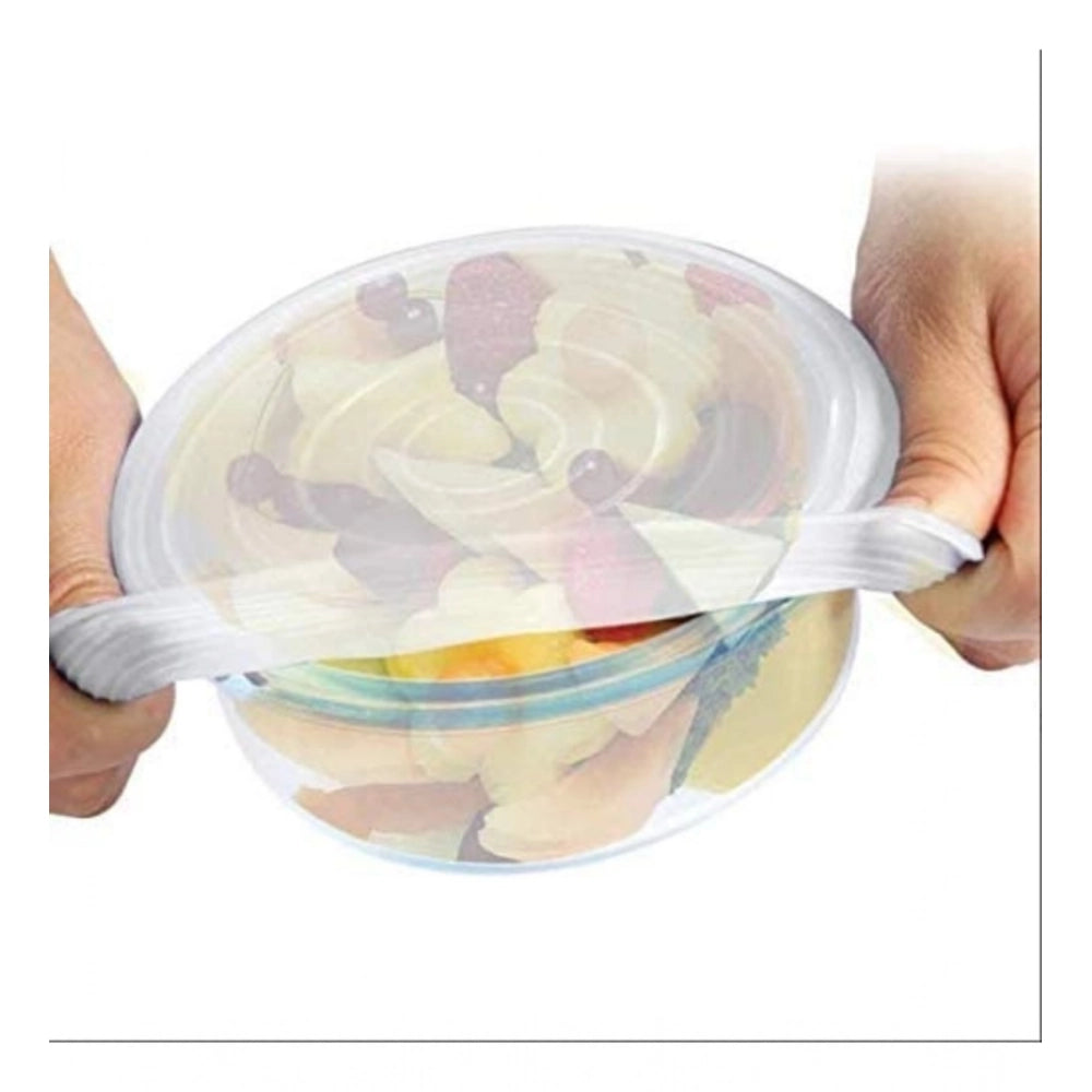 Pack of 2 Silicone Lids – Reusable Stretchable Covers for Bowls And Containers (Assorted Color)