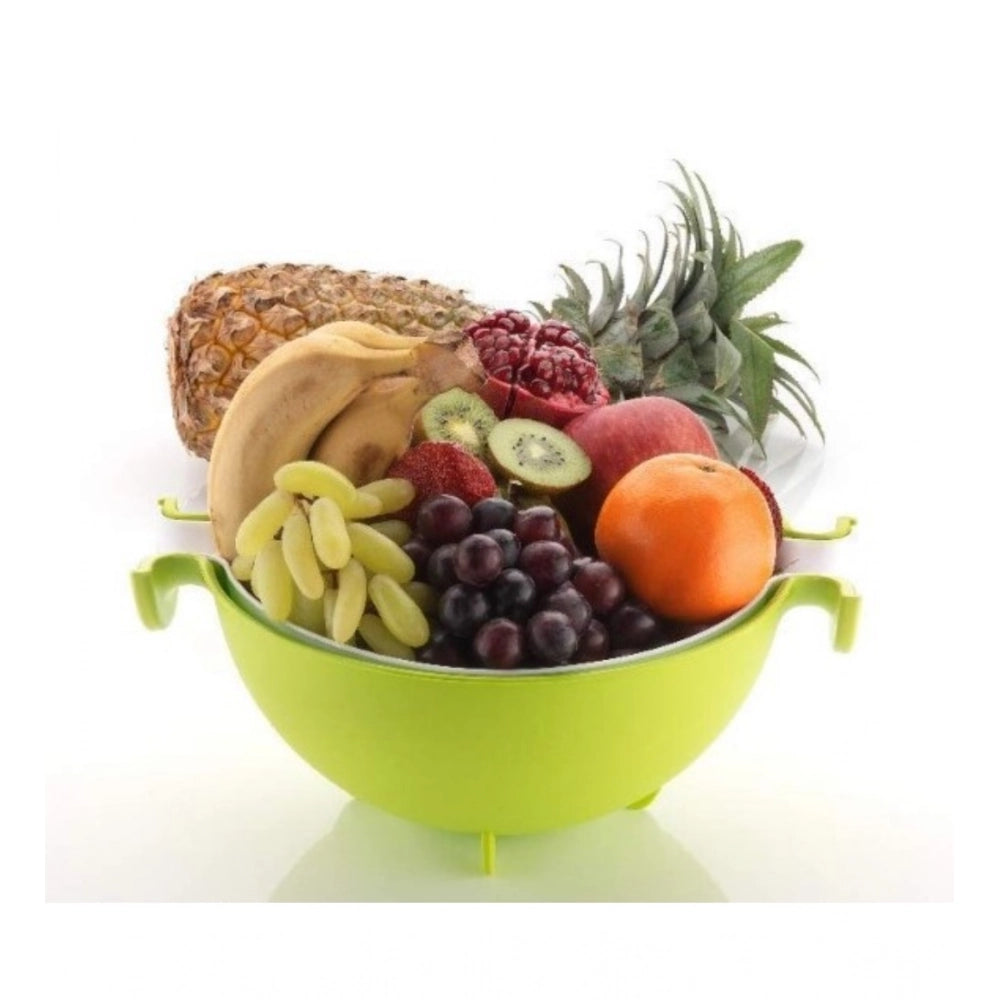 Pack of 3 Multifunctional Vegetable And Fruit Draining Basket – (Assorted Color)