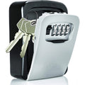 Wall-Mounted ABS Plastic Key Lock Box (Grey-Black)