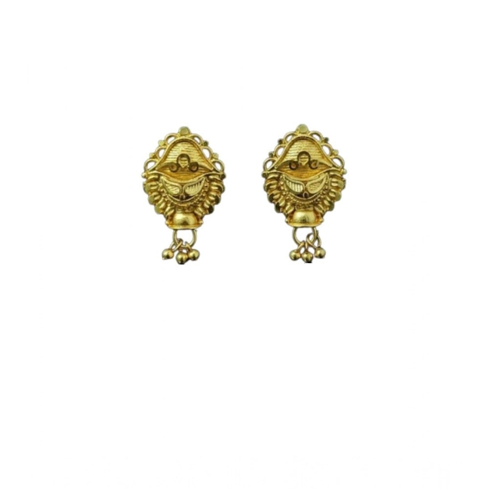 Pack of 2 Brass Gold-Plated Earrings (Gold) – Design 02