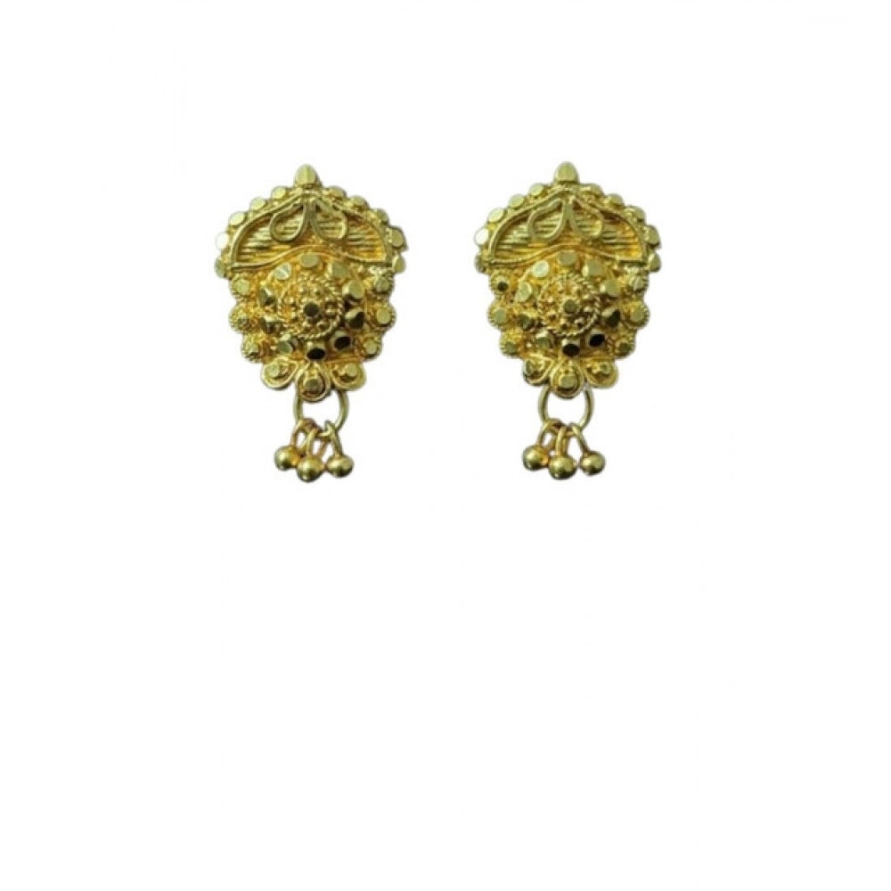 Pack of 2 Brass Gold-Plated Earrings (Gold) – Design 04