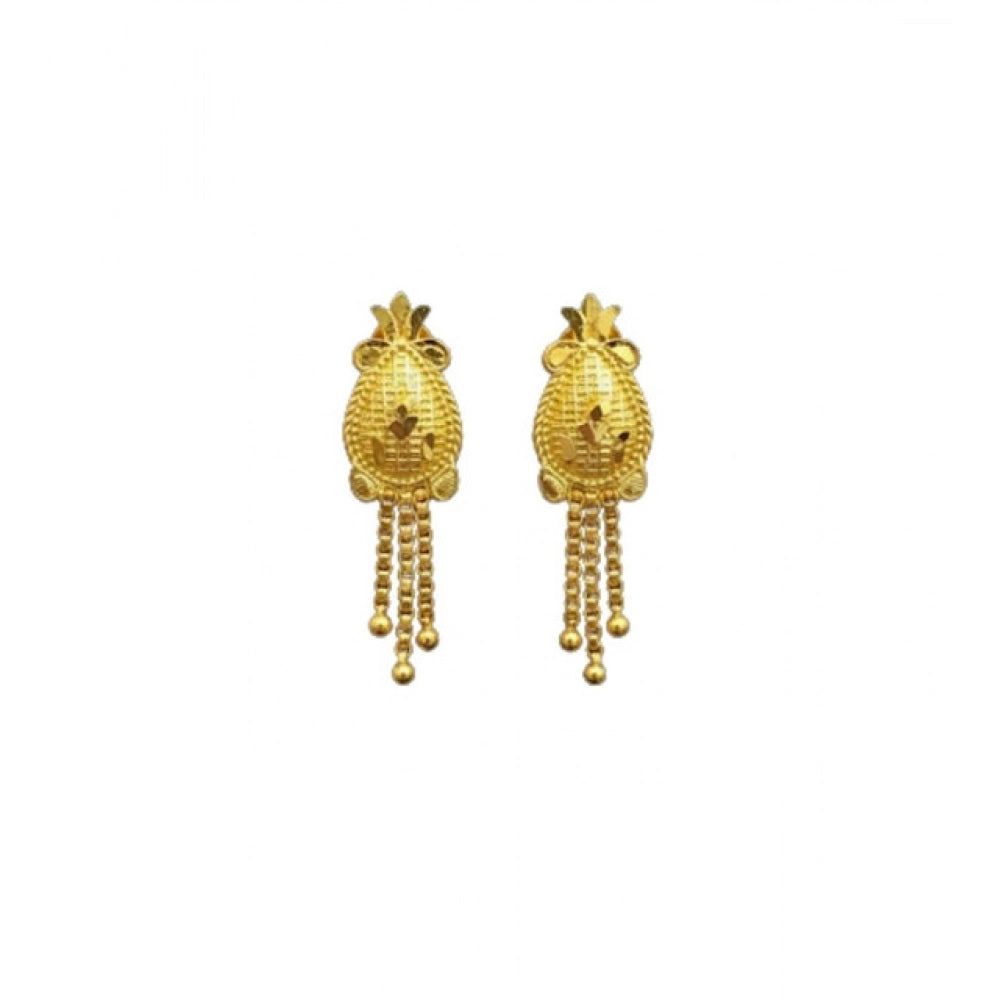 Pack of 2 Brass Gold-Plated Earrings (Gold) – Design 08