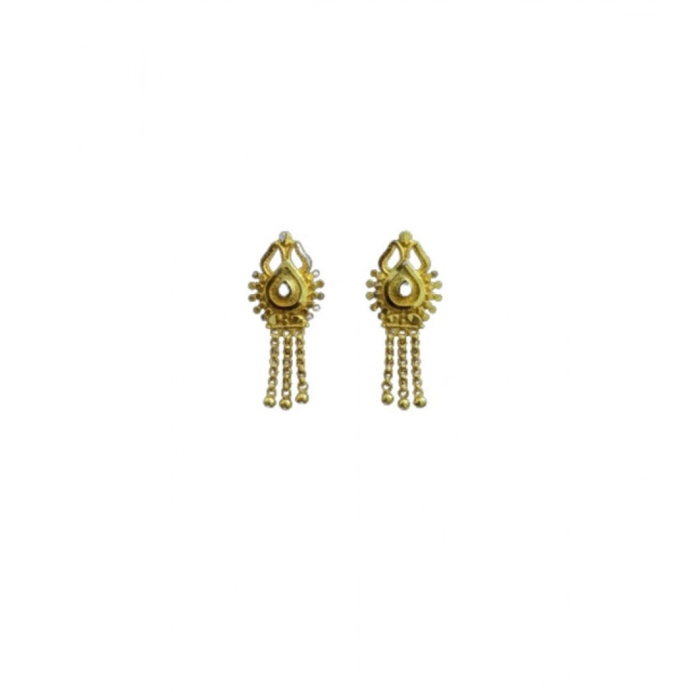 Pack of 2 Brass Gold-Plated Earrings (Gold) – Design 09