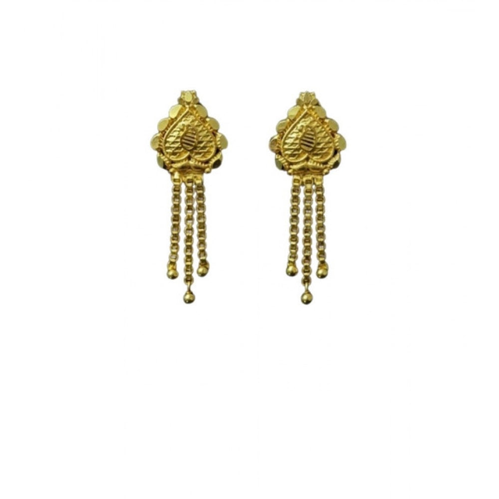 Pack of 2 Brass Gold-Plated Earrings (Gold) – Design 11