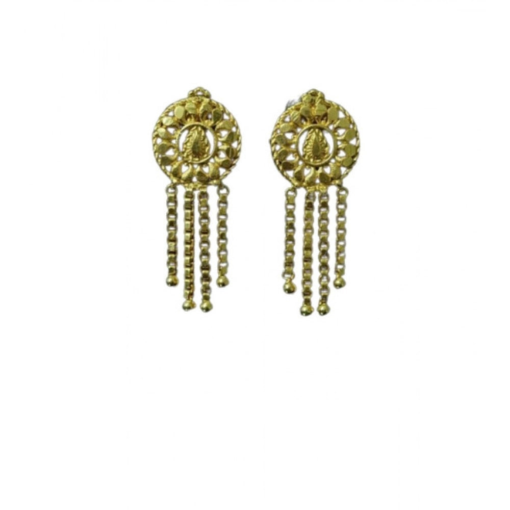 Pack of 2 Brass Gold-Plated Earrings (Gold) – Design 15