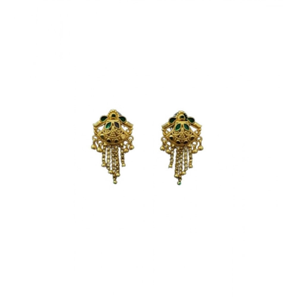 Pack of 2 Brass Gold-Plated Earrings (Gold) – Design 17