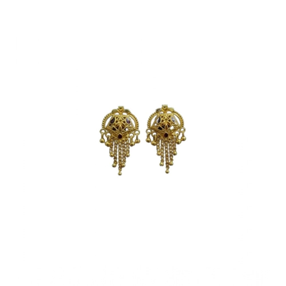 Pack of 2 Brass Gold-Plated Earrings (Gold) – Design 18