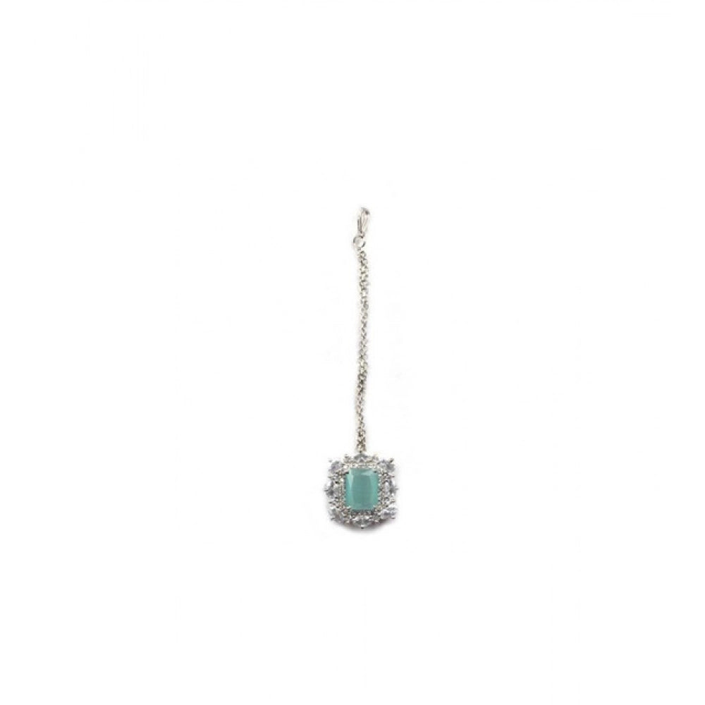 Brass Silver Plated Pendant Set (Mint)