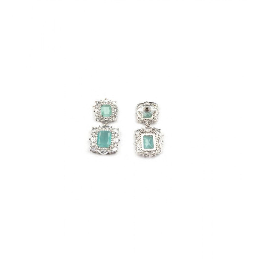 Brass Silver Plated Pendant Set (Mint)
